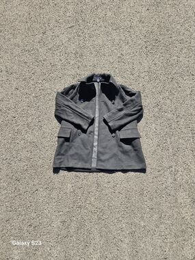 GAP Black Wool Blend Collar Jacket